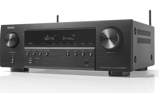 Denon AVR-S660H 5.2 Channel A/V Receiver with Wi-Fi, Bluetooth, Apple AirPlay 2, and Amazon Alexa