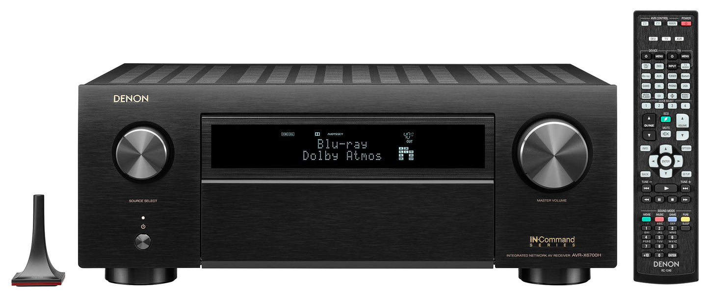 Denon AVR-X6700H 11.2 Channel 8K A/V Receiver with 3D Audio and Amazon Alexa Voice Control Open Box
