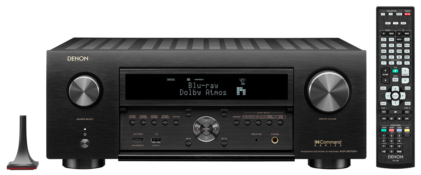 Denon AVR-X6700H 11.2 Channel 8K A/V Receiver with 3D Audio and Amazon Alexa Voice Control